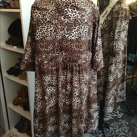 Melissa Masse Leopard Jacket Cardigan Robe XL - Picture 5 of 6